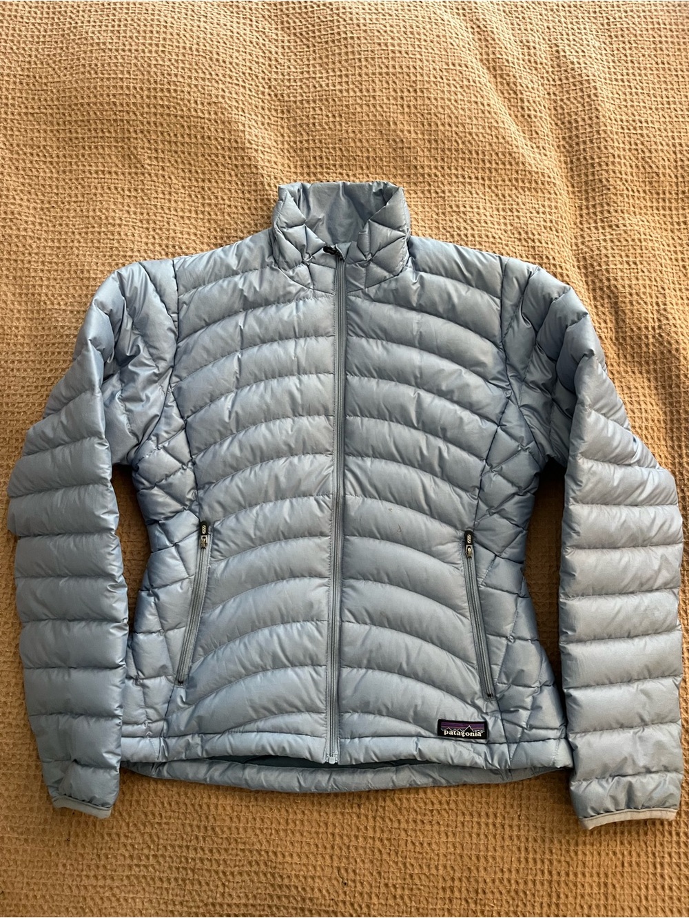 Patagonia Women's Pale Blue Quilted Puffer Jacket